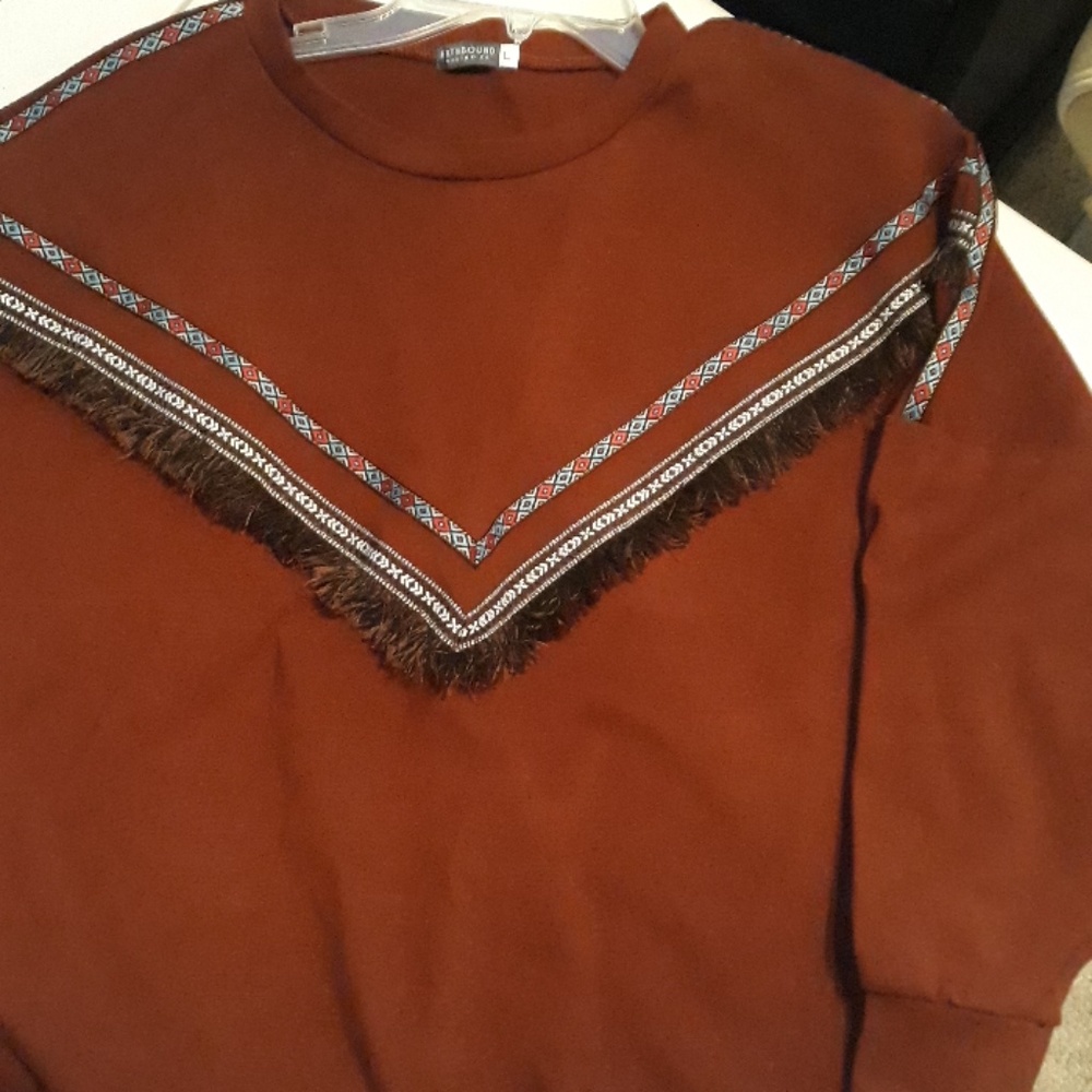Earthbound Boho style crew neck sweatshirt